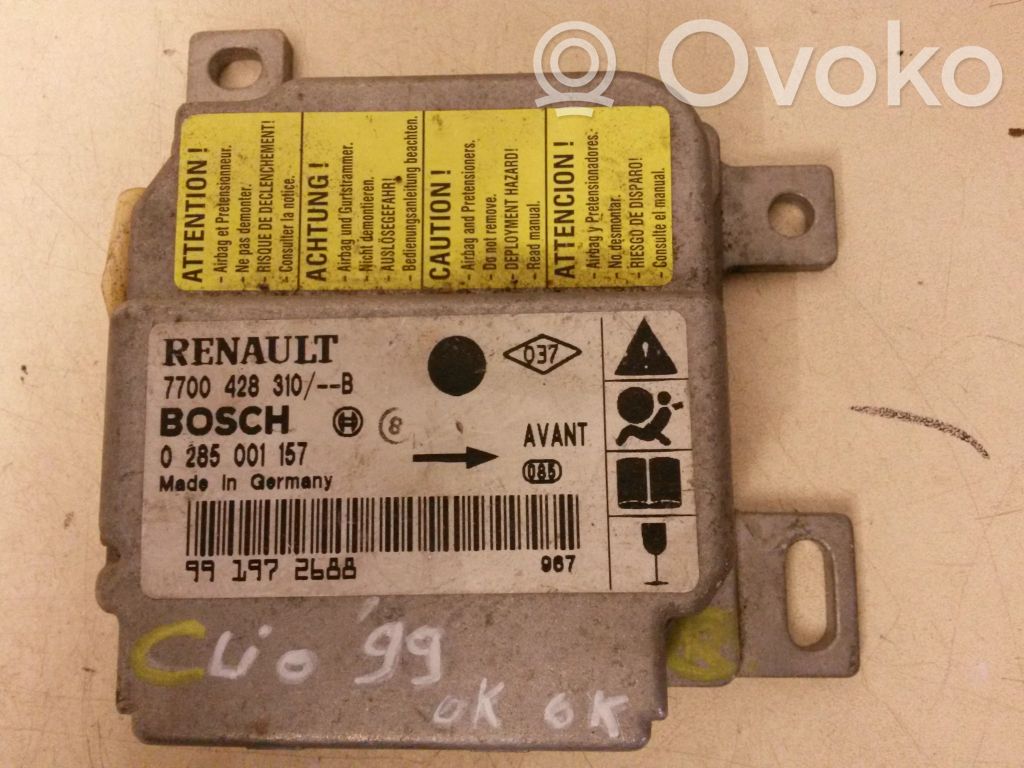 Renault Clio II Airbag control unit/module 