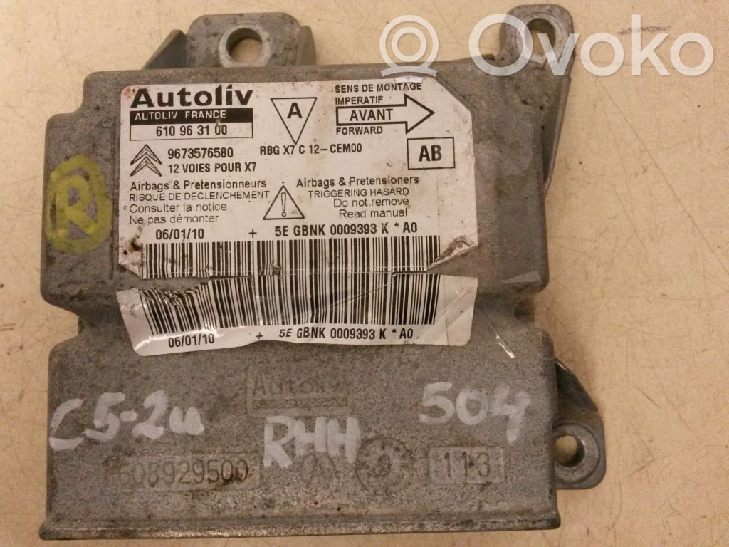 Citroen C5 Airbag control unit/module 