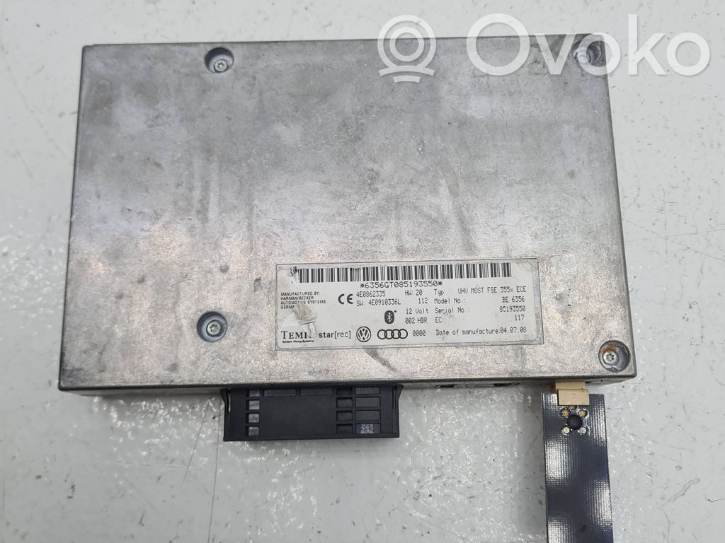 Bluetooth Modul Steuergerät   4E0910336L,4E0862335