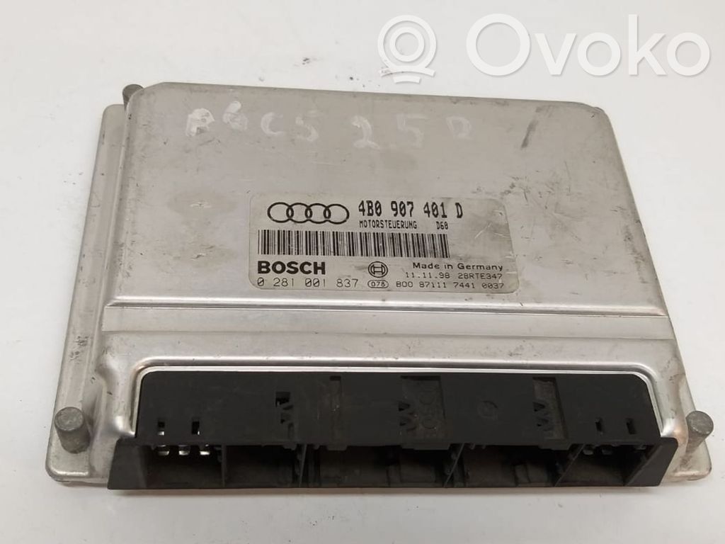 Audi A6 S6 C5 4B Moottorin ohjainlaite/moduuli 