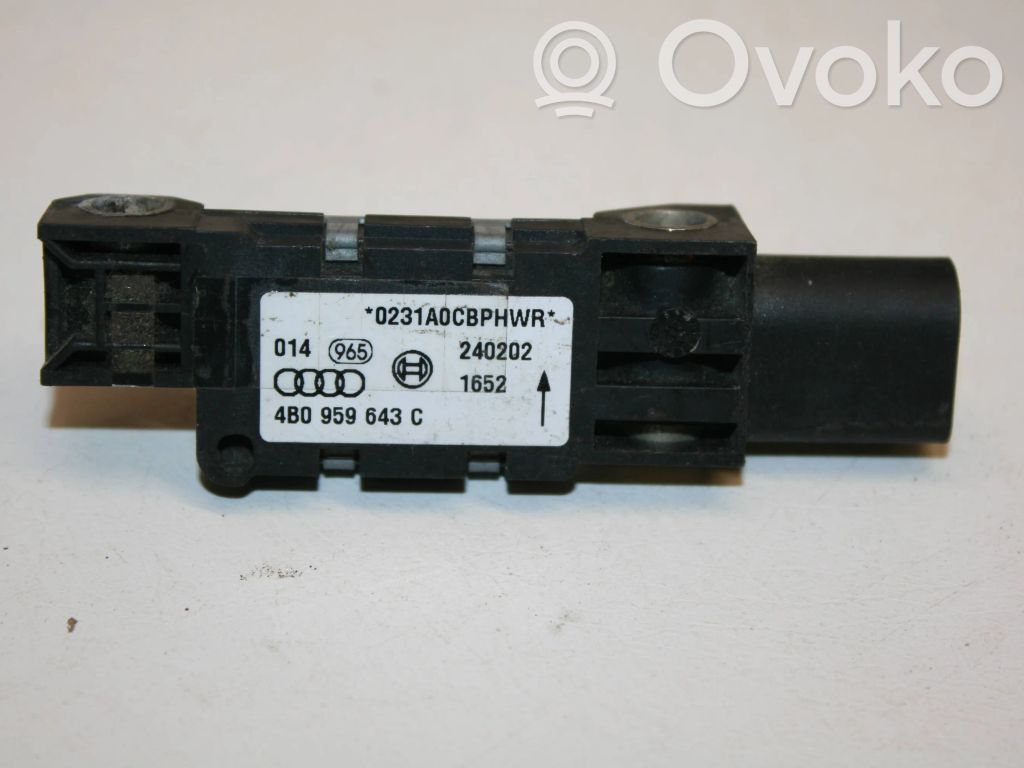 Czujnik uderzenia Airbag   4B0959643C,240202,0231A0CBPHWR,4B0959643E