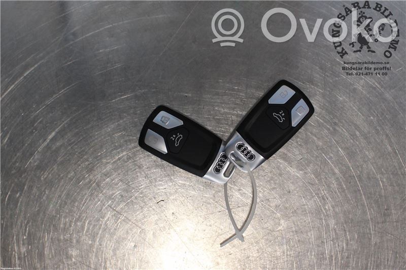 Audi A4 S4 B9 8W Užvedimo raktas (raktelis)/ kortelė 