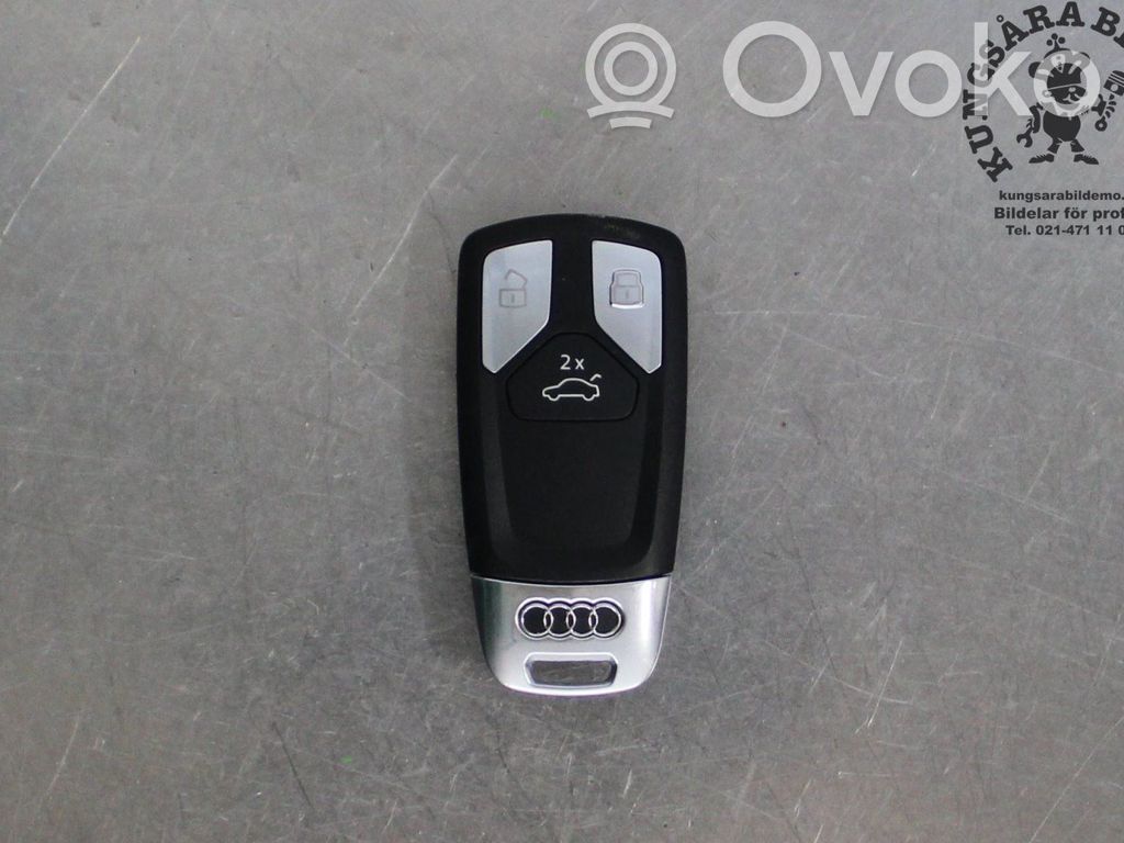 Audi A4 S4 B9 8W Užvedimo raktas (raktelis)/ kortelė 