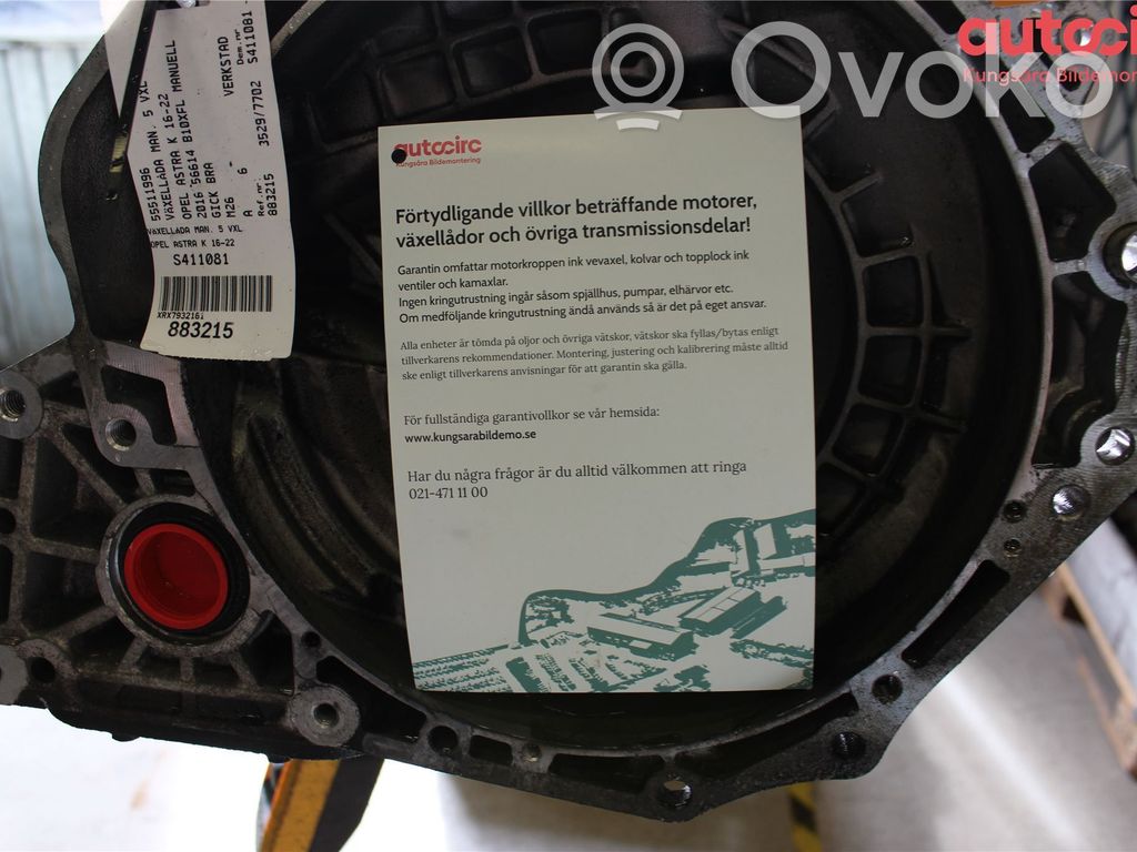 Opel Astra K Cutie viteze manuală cu 5 trepte 