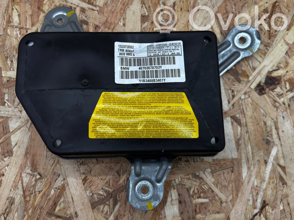 BMW X5 E53 Airbag de la puerta trasera 