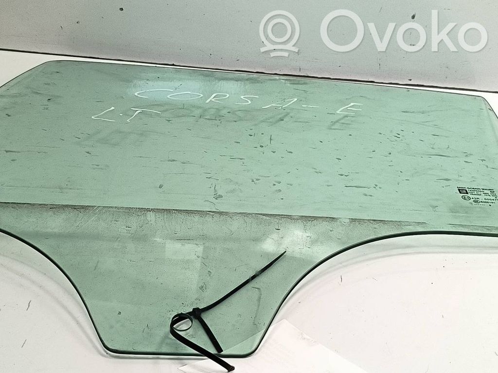 Opel Corsa E Rear door window glass 