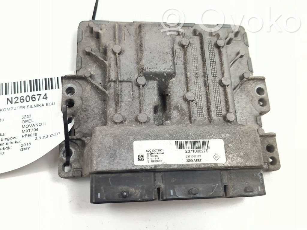 Opel Movano B Engine control unit/module ECU 