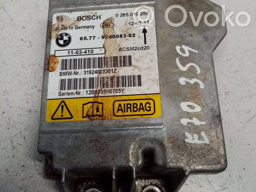Airbag control unit/module   65779240083,65779214813,65779204849,65779171948,65779189905