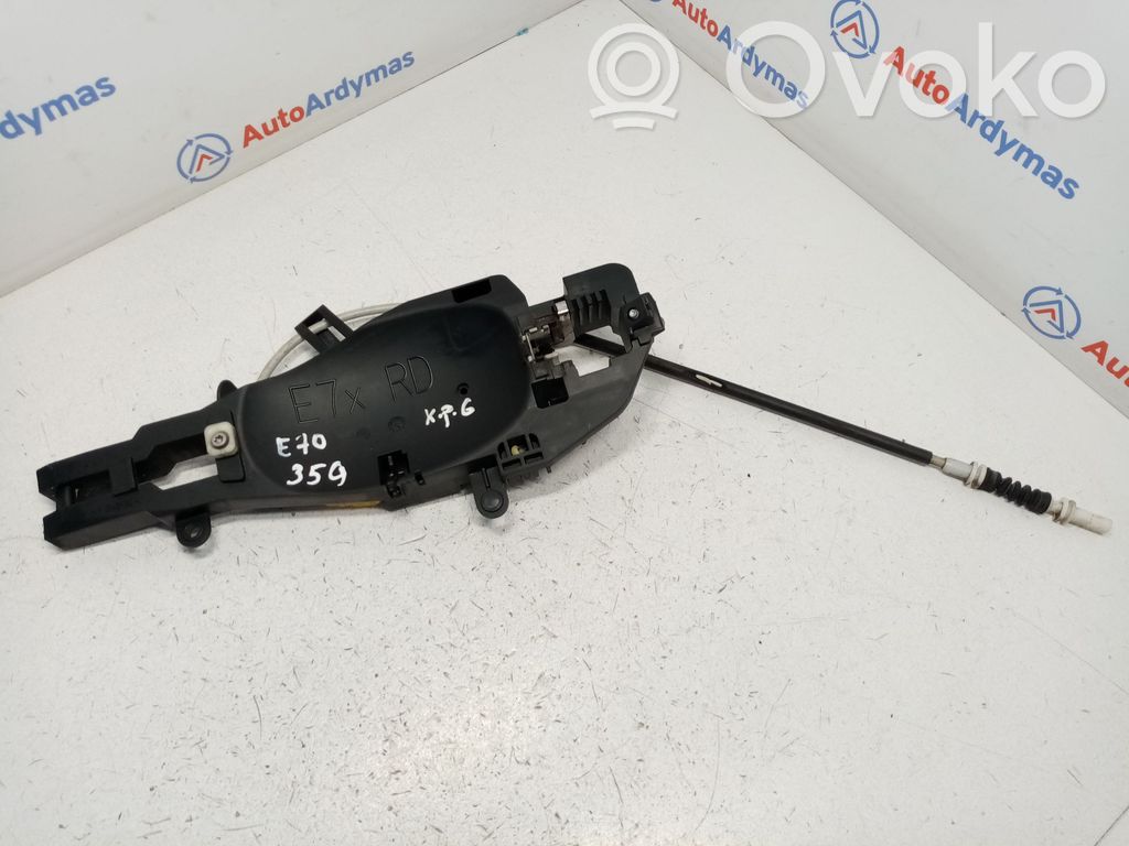 BMW X5M E70 Manecilla/asa externa de la puerta trasera 