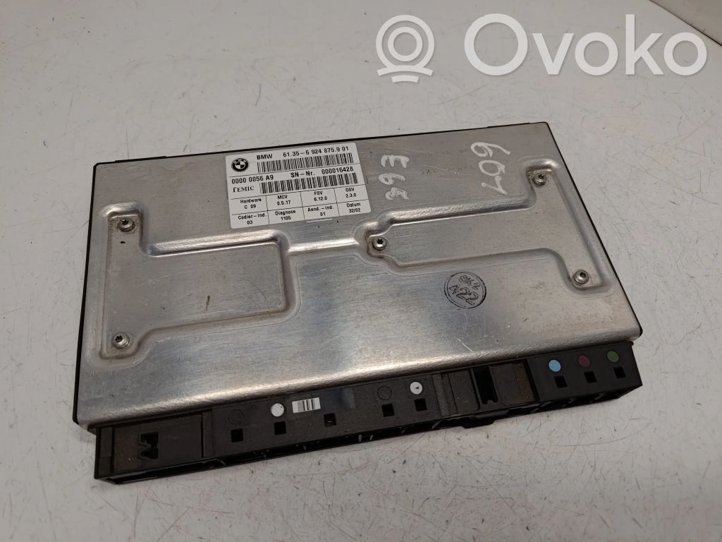 BMW 7 E65 E66 Seat control module 
