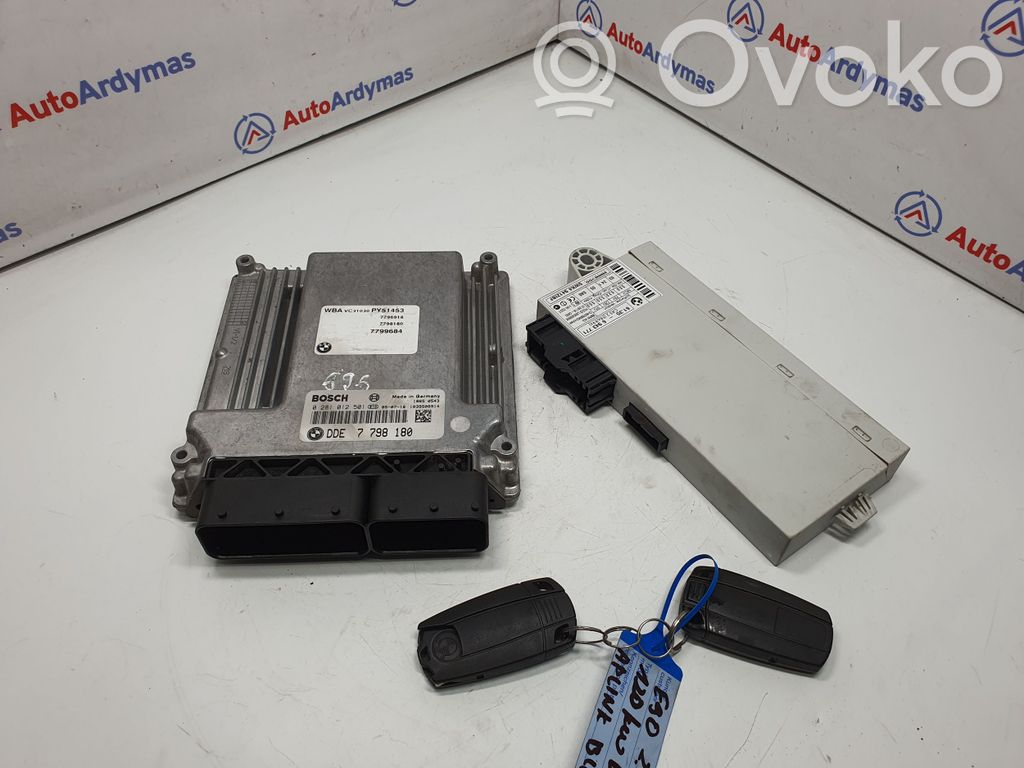 BMW 3 E90 E91 Komputer / Sterownik ECU i komplet kluczy 