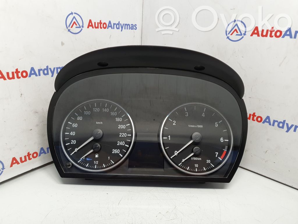 BMW 3 E90 E91 Spidometrs (instrumentu panelī) 