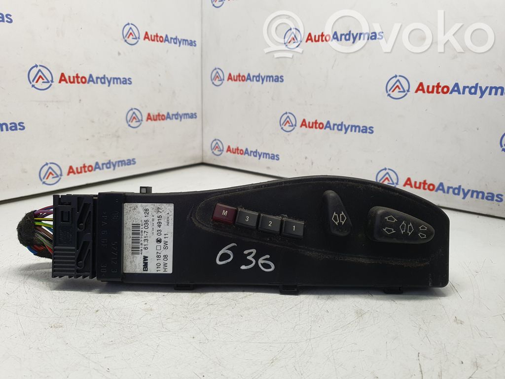 BMW X3 E83 Sėdynių reguliavimo jungtukas (-ai) 