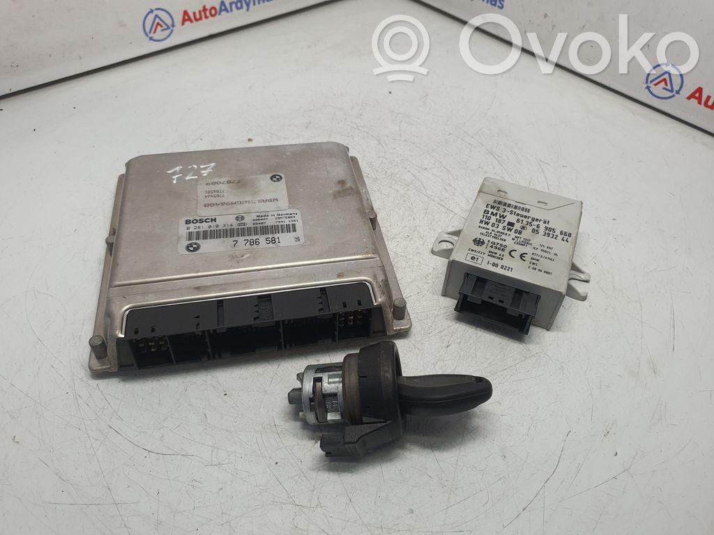 BMW 5 E39 Engine ECU kit and lock set 