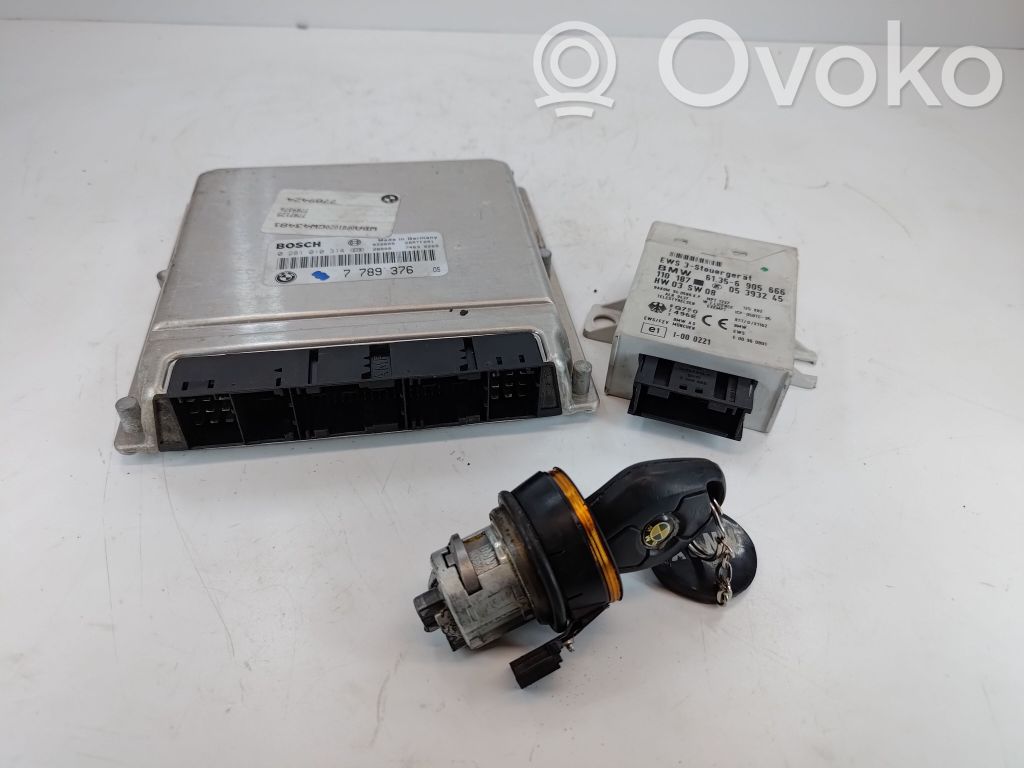 BMW 5 E39 Komputer / Sterownik ECU i komplet kluczy 