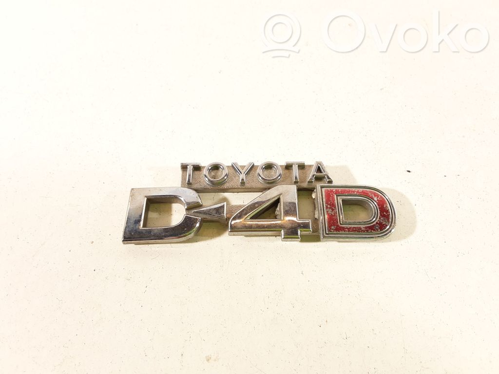 Toyota Yaris Fender model badge letters 