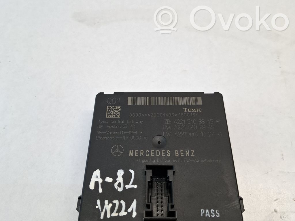 Módulo de control Gateway   A2215408845,A2215408945,A2214481027