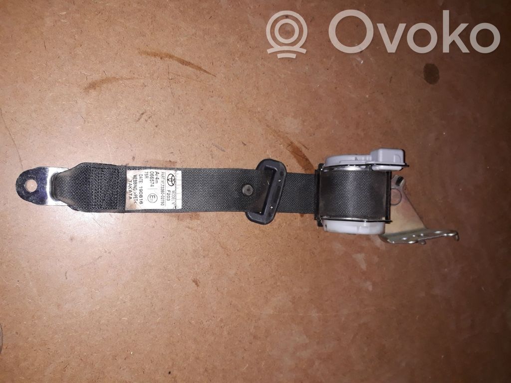 Toyota Auris E180 Cinturón trasero 