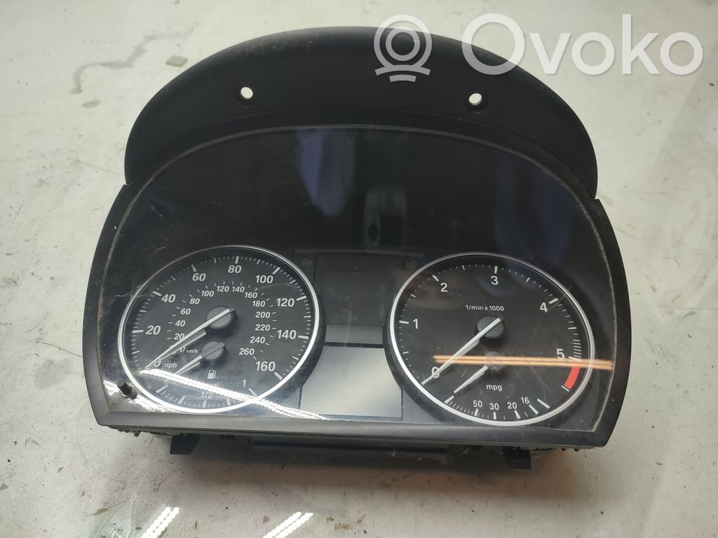 BMW 3 E90 E91 Spidometrs (instrumentu panelī) 