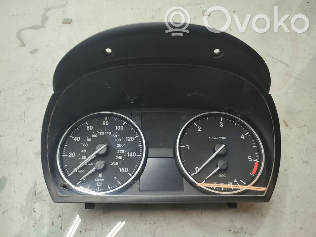 BMW 3 E90 E91 Spidometrs (instrumentu panelī) 