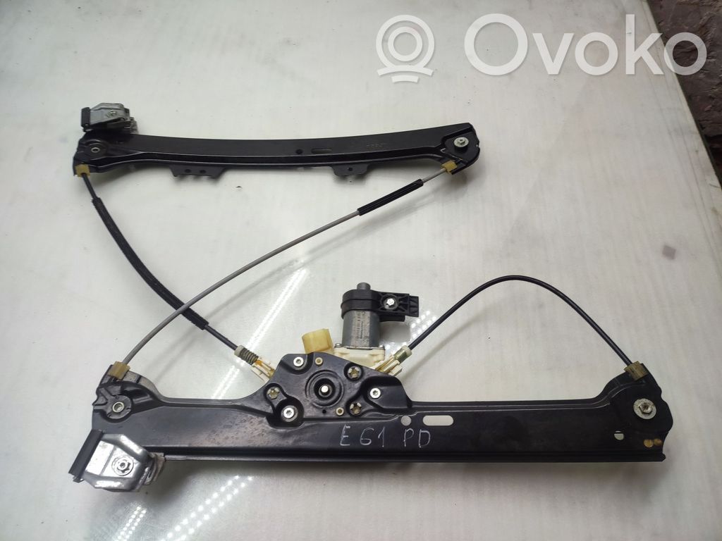 BMW 5 E60 E61 Front door window regulator with motor 