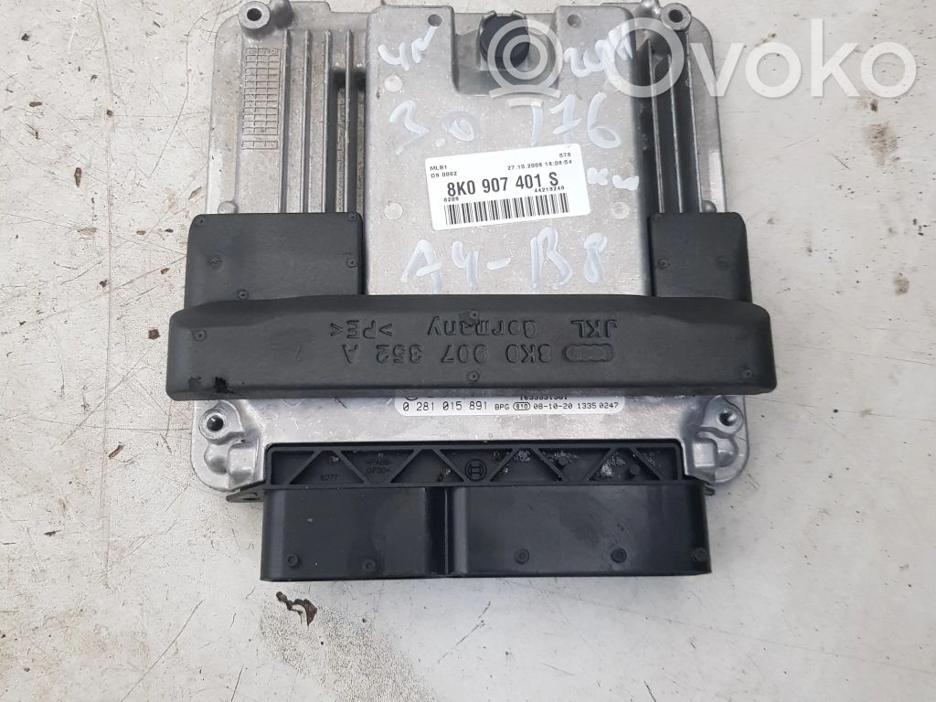 Audi A4 S4 B8 8K Engine control unit/module 