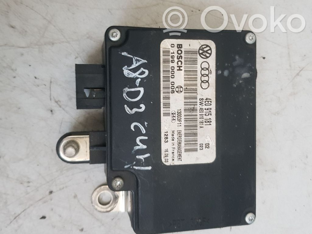 Audi A8 S8 D3 4E Battery control module 