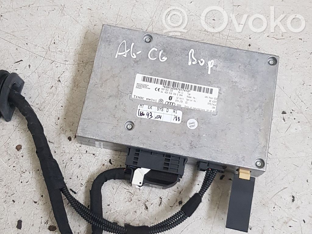Audi A6 S6 C6 4F Unidad de control/módulo de bluetooth 