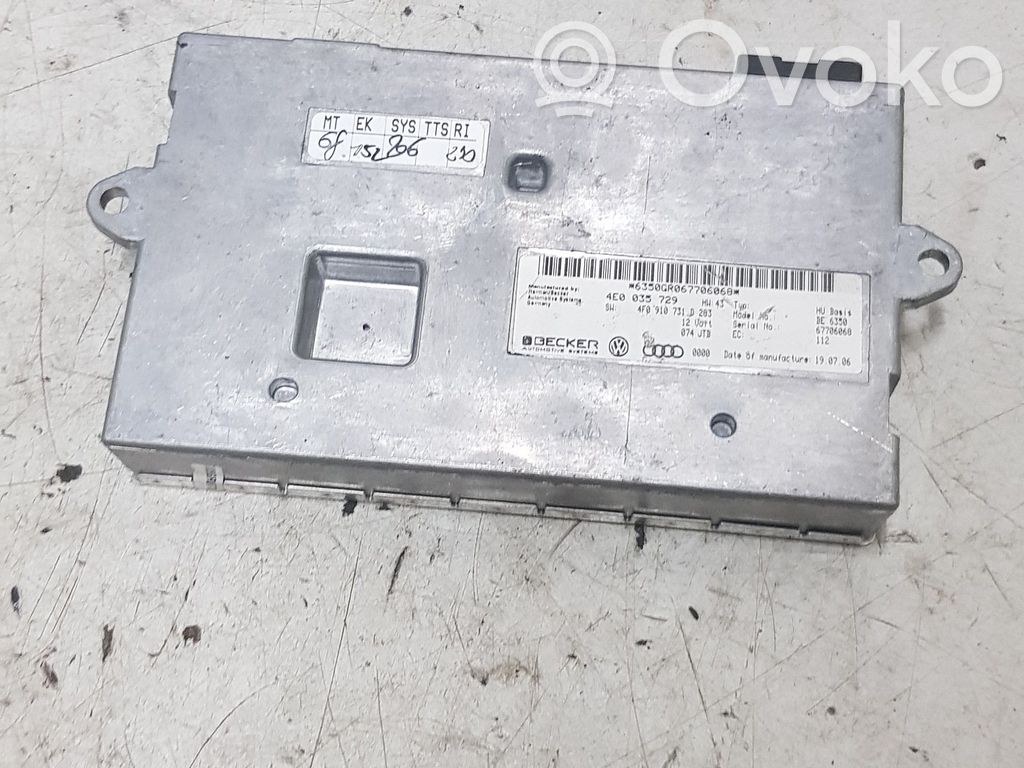 Audi A6 S6 C6 4F Multimedian ohjauslaite 