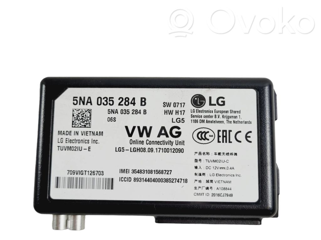 Skoda Superb B8 (3V) Keyless (KESSY) go control unit/module 