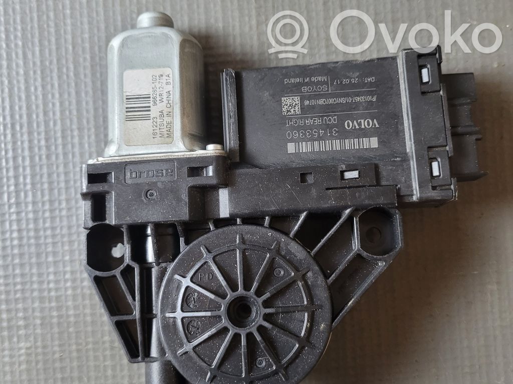 Volvo S90, V90 Rear door window regulator motor 