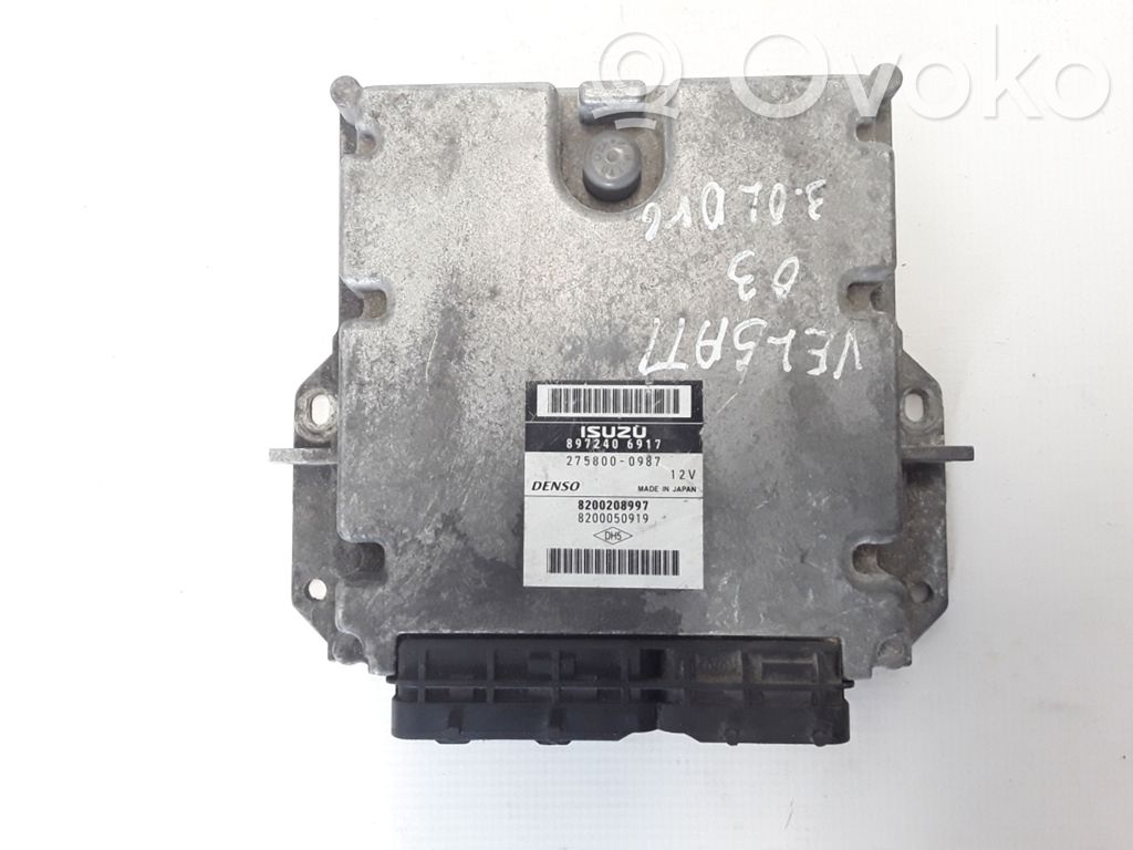 Renault Vel Satis Engine control unit/module 