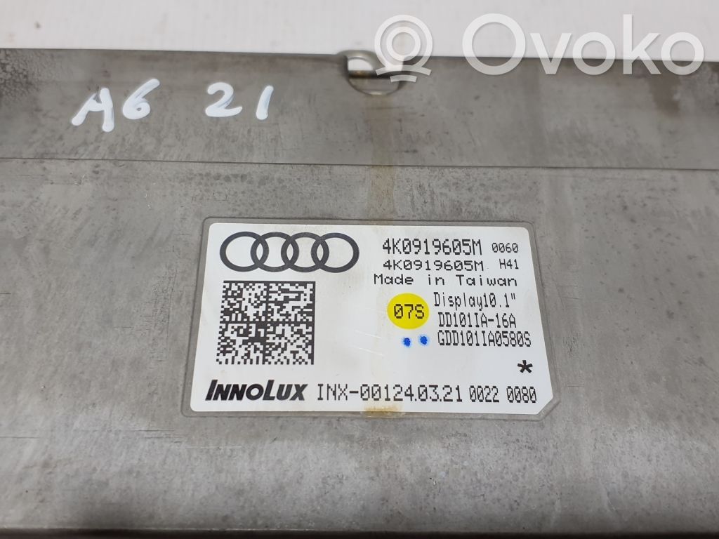 Audi A6 S6 C8 4K Écran / affichage / petit écran 