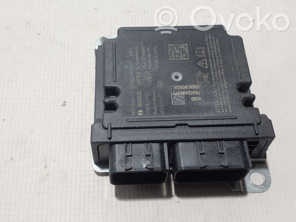 Tesla Model 3 Unidad de control/módulo del Airbag 