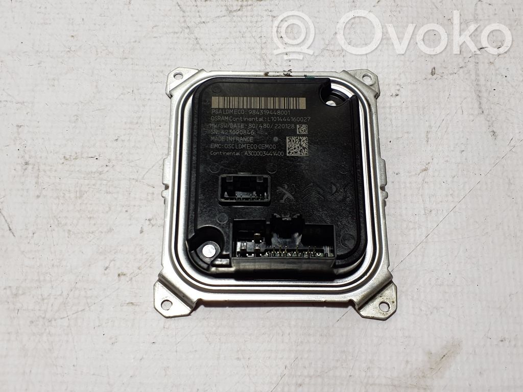 Peugeot 308 Unidad de control/módulo de los faros xenón 