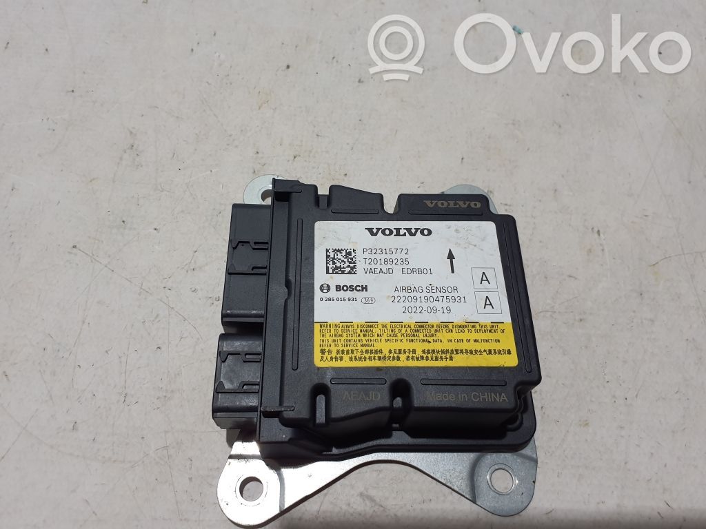 Polestar 2 Airbag control unit/module 