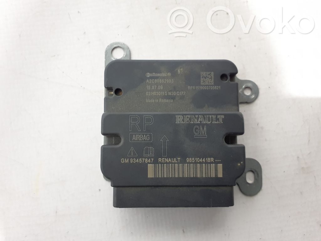 Sterownik / Moduł Airbag   985104418R