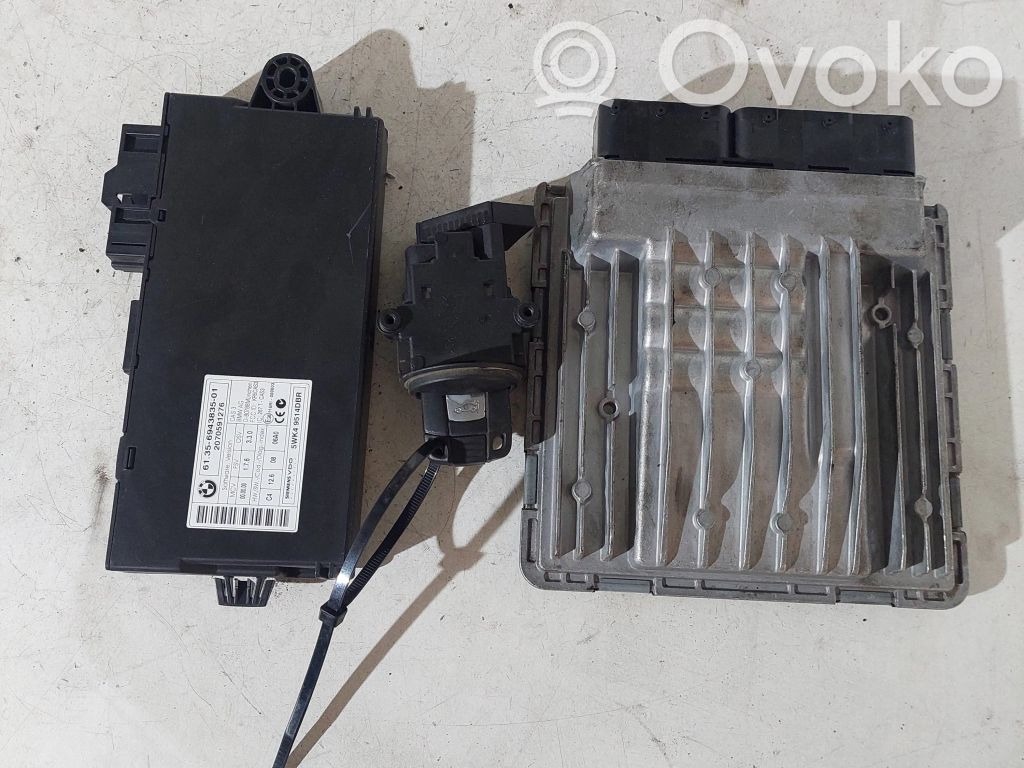 BMW 5 E60 E61 Juego de cerradura y set ECU del motor 