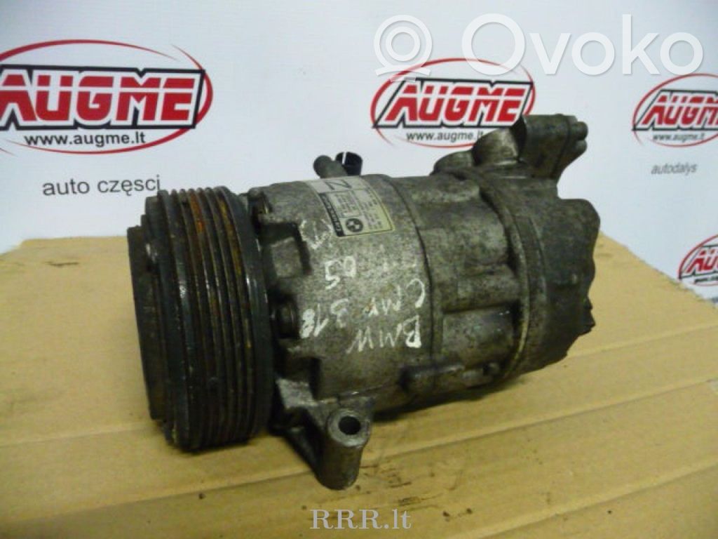 BMW 3 E46 Compresor (bomba) del aire acondicionado (A/C)) 