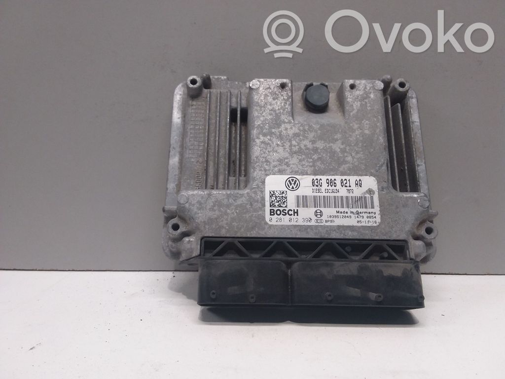 Engine control unit/module   03G906021AQ,0281012390