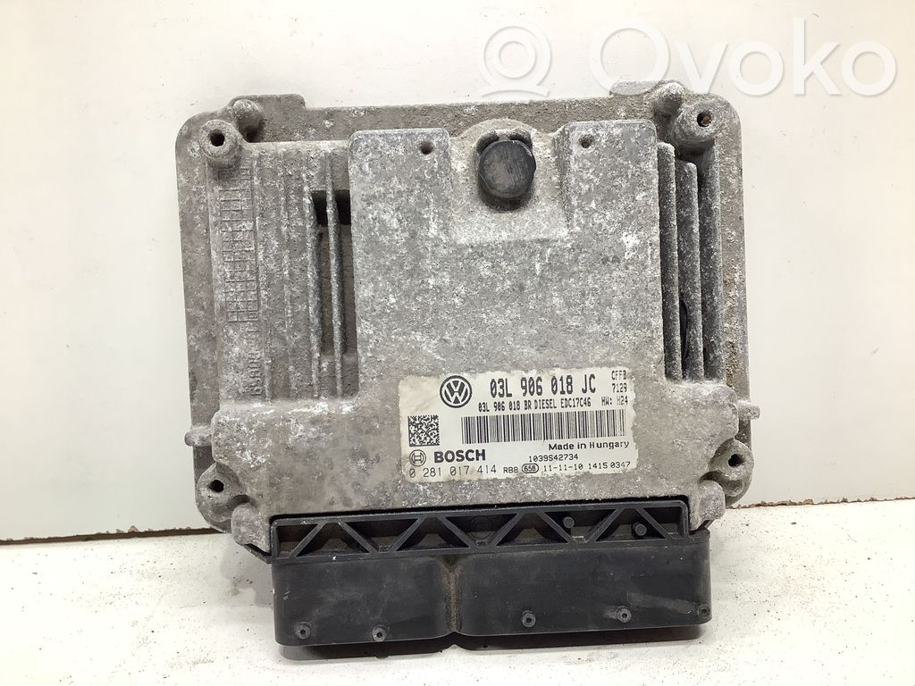 Engine control unit/module   03L906018JC,0281017414,03L906018DR