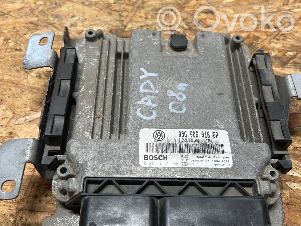 Engine control unit/module   03G906016CP,0281012168
