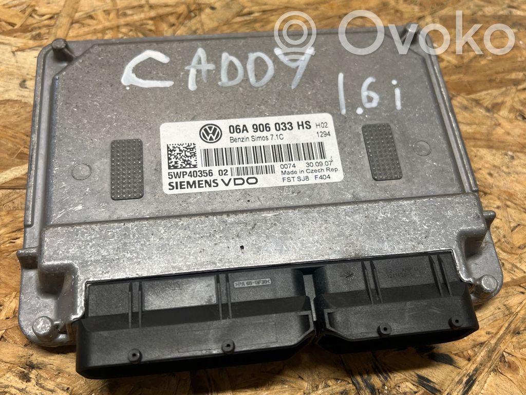 Engine control unit/module   06A906033HS,5WP4035602