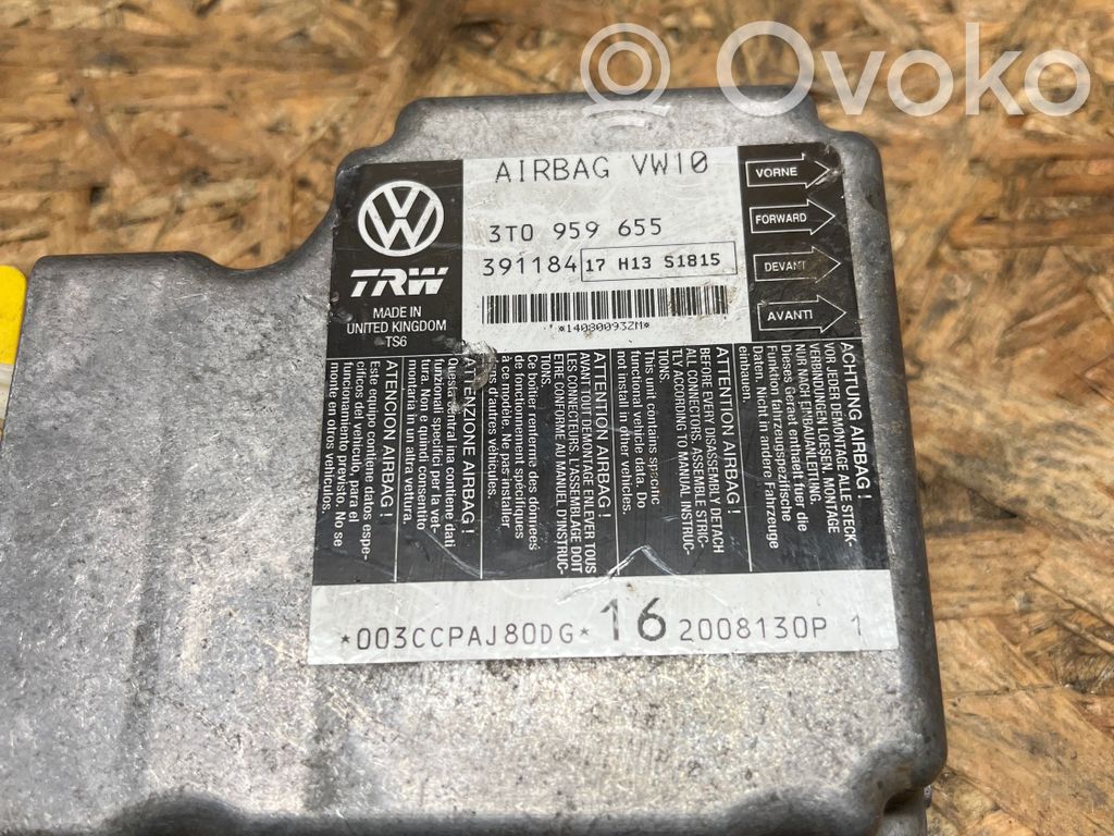 Skoda Superb B6 (3T) Unitate/modul de comandă airbaguri 