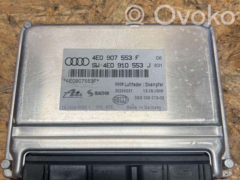 Air suspension control unit module (rear)   4E0907553F,4E0910553J