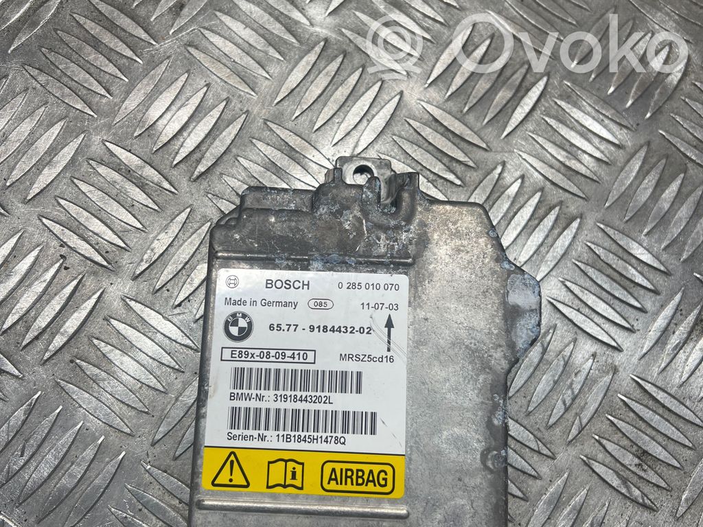 Module de contrôle airbag   9184432,0285010070,31918443202L,11B1845H1478Q