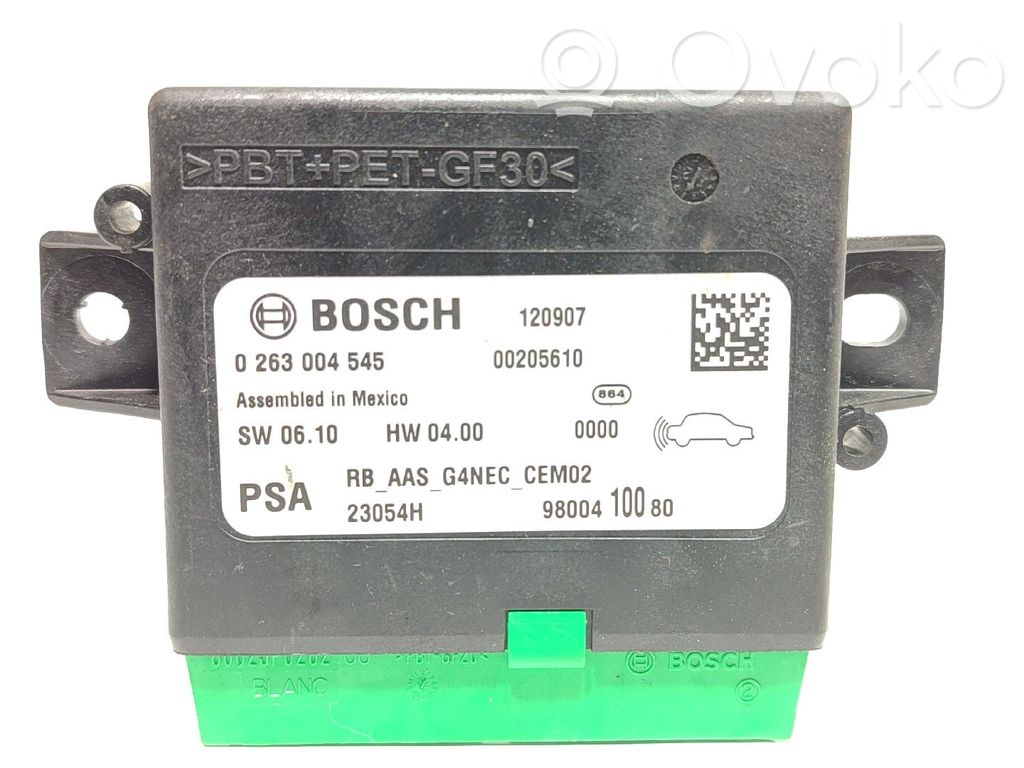 Parking PDC sensor display screen   0263004545,BOSCH