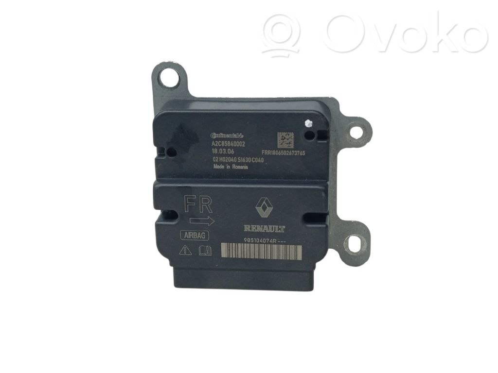 Turvatyynyn ohjainlaite/moduuli   985104074R