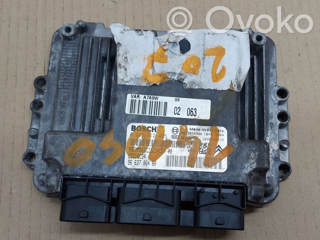 Peugeot 207 Engine control unit/module 
