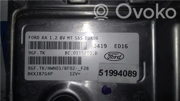 Ford Ka Engine control unit/module ECU 